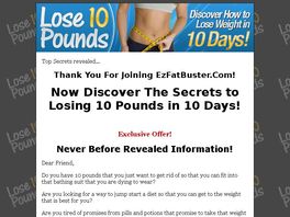 Go to: EzFatBuster: Lose 10 Pounds In 10 Days