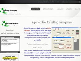 Go to: Betting Manager - Manage And Calculate Your Bets & Raise Your Profits