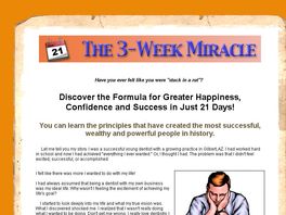 Go to: The 3-week Miracle