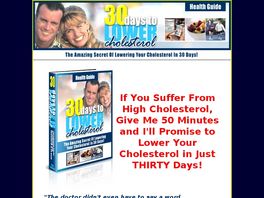 Go to: Lower Cholesterol In Thirty Days.
