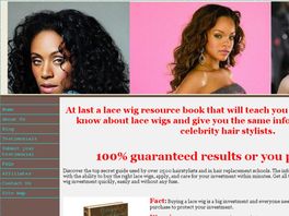 Go to: Celebrity Hair Secrets exposed: Lace Wigs Handbook