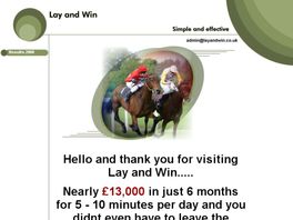 Go to: Lay And Win