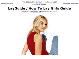 Go to: Layguide - The Ultimate Seducion Secrets