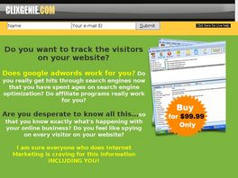 Go to: ClixGenie-Real Time Visitor Tracking.
