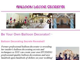 Go to: Balloon Decor Secrets