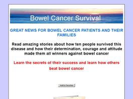 Go to: Ten Bowel Cancer Survivors tell their amazing stories of triumph
