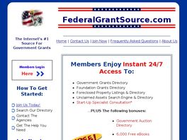Go to: FederalGrantSource.com - Real Grant Assistance! 75% Commission.