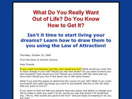 Go to: How To Get Everything You Want Out Of Life - The Law Of Attraction