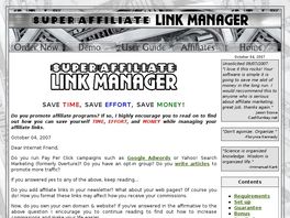 Go to: Super Affiliate Link Manager.