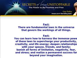 Go to: Secrets Of Being Unstoppable