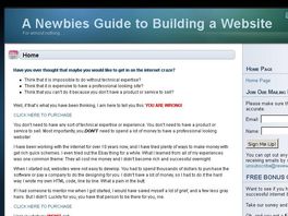 Go to: Newbies Guide to Building a Website (for almost nothing