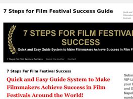 Go to: 7 Steps For Film Festival Success
