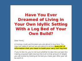 Go to: Log Bed Plans.