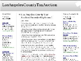 Go to: Los Angeles County Tax Auction Secrets!