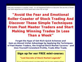 Go to: Long Lost Stock Trading Secrets.