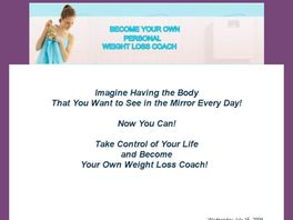 Go to: Become Your Own Personal Weight Loss Coach.