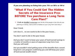 Go to: Save $1000 On Your Long Term Care Insurance !