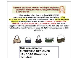 Go to: Wholesale Directory For Designer Handbags