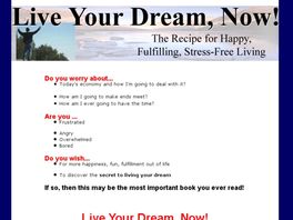 Go to: Live Your Dream, Now!