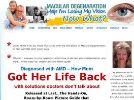 Go to: Macular Degeneration: Help I'm Losing My Vision... Now What?