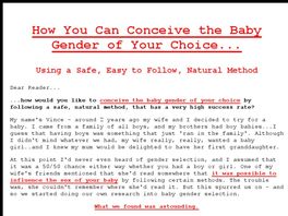 Go to: Baby Gender Selector