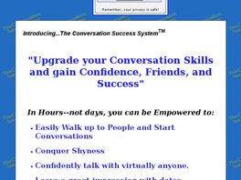 Go to: Conversation Success System. Improve Your Conversation Skills