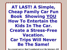 Go to: The Ultimate Family Car Fun Book.