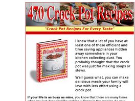 Go to: Crock Pot Recipe - 23 Recipe Books.