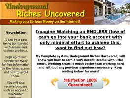 Go to: Underground Riches Uncovered - Earn $36.75 Per Sale!