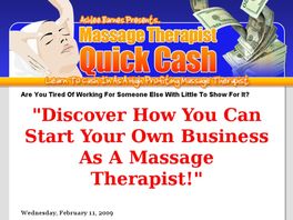 Go to: Massage Therapist Quick Cash - Pays 60% Commission.