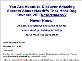 Go to: Mastiff Secrets Revealed