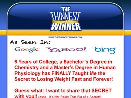 Go to: The Thinnest Winner Weight Loss System