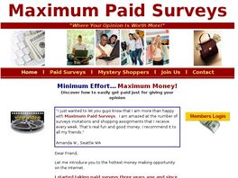 Go to: Up To $250 Per Survey - Maximum Paid Surveys - New Site