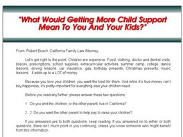 Go to: How To Maximize Your Child Support