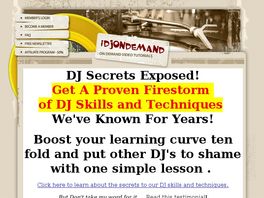 Go to: Dj Secrets Revealed! Boost Your Learning Curve & Put Djs To Shame.