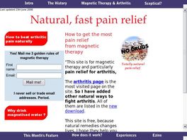 Go to: How To Beat Arthritic Pain Naturally.