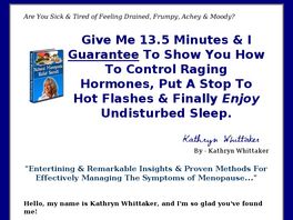 Go to: Natural Menopause Relief Secrets - * $13.58 Payout! 55% Commission!