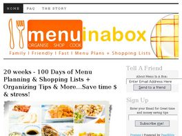 Go to: Menu In A Box 100 Day Meal Planning Kit