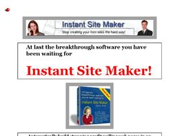 Go to: Instant Site Maker.