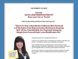 Go to: Auto Loan Modification Kit