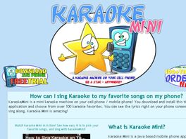 Go to: Karaoke Mini - A Karaoke Machine On Your Cell Phone