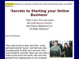Go to: Secrets To Starting Your Online Business.