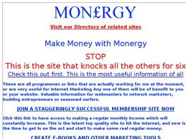 Go to: Make Money With Monergy.