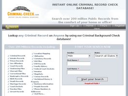Go to: Criminal-check.com - New Version