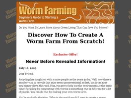Go to: Worm Farming: A Green Way To Earn Easy Money
