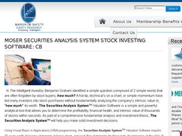 Go to: Securities Analysis System Stock Valuation Software. Stock Research.