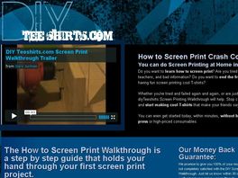 Go to: Diy T-Shirts How to Screen Print Crash Course