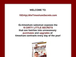 Go to: 15 Dirty Little Timeshare Secrets