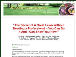 Go to: My Lawn Care Secrets
