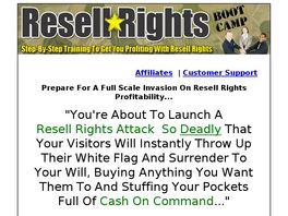 Go to: Resell Rights Bootcamp.
